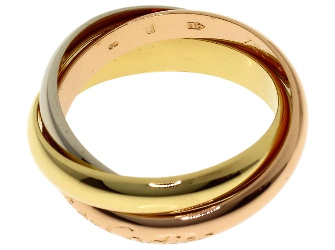Anello Trinity di Cartier in oro giallo 18K D'oro - vista 3