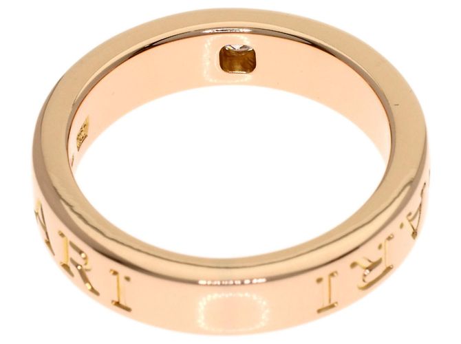 Bulgari Bvlgari Double Logo Diamantring aus 18K Roségold Golden - Ansicht 4
