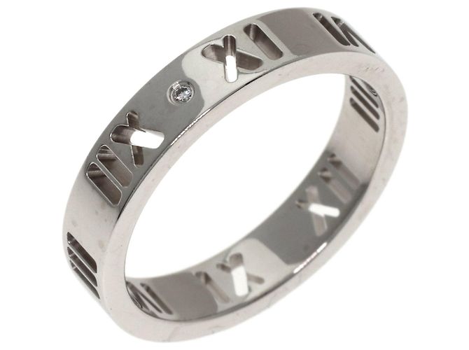 Tiffany & Co. Atlas 4P Diamond Ring in 18K Weißgold Golden - Ansicht 2