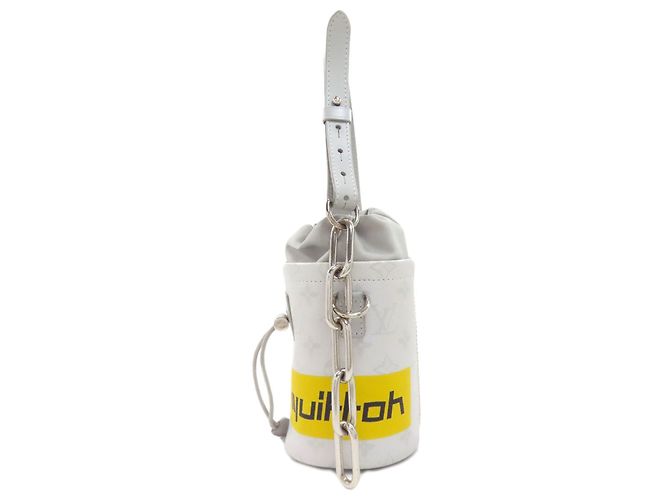 Sac Nano Louis Vuitton avec logo Monogram Chalk Blanc Monogramme - vue 3