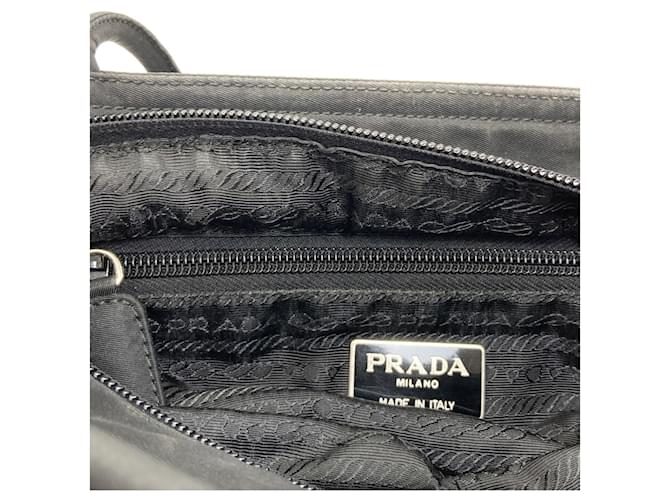 Borsa Tote in Nylon Nero Prada - vista 10