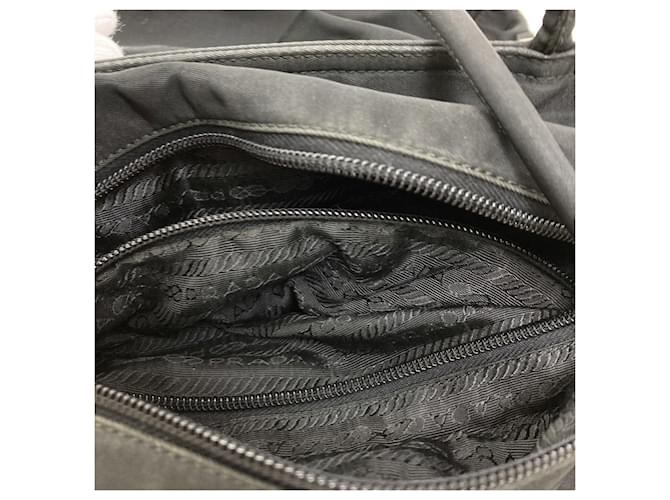 Borsa Tote in Nylon Nero Prada - vista 12