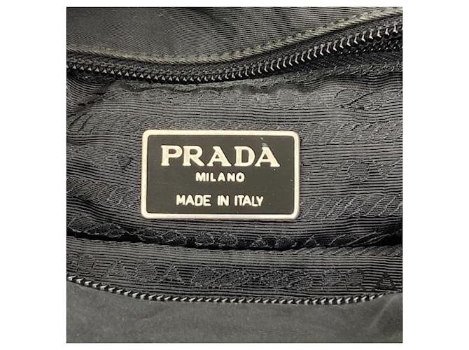 Borsa Tote in Nylon Nero Prada - vista 6