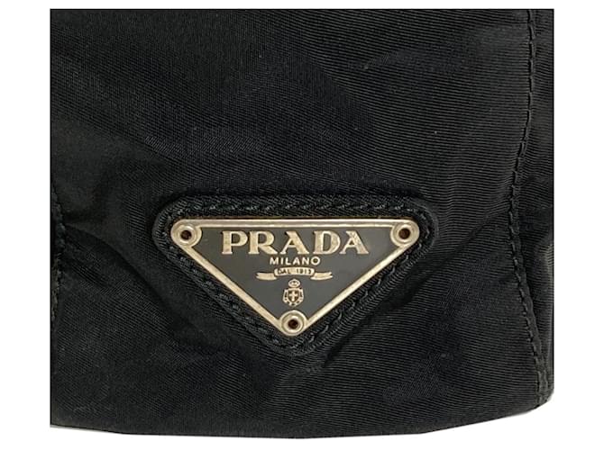 Borsa Tote in Nylon Nero Prada - vista 8