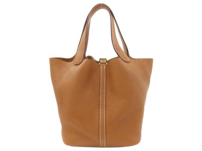 Hermès Bolsa Hermes Picotin Lock MM Gold Dourado - vista 2