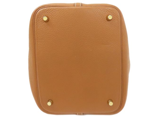 Hermès Bolsa Hermes Picotin Lock MM Gold Dourado - vista 4