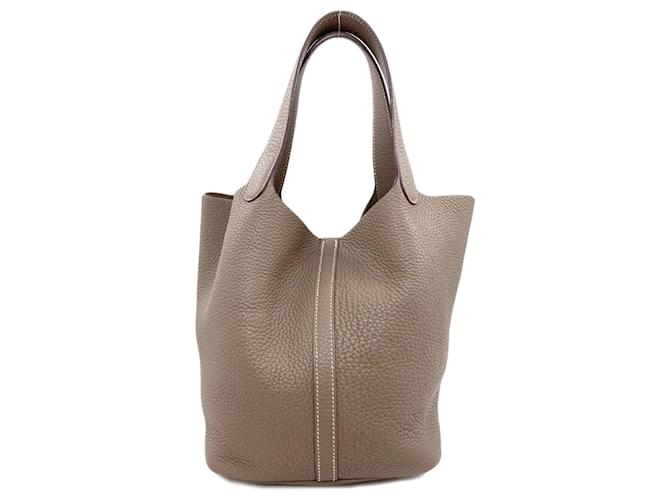 Hermès Borsa Hermes Picotin Lock MM Grigio - vista 2