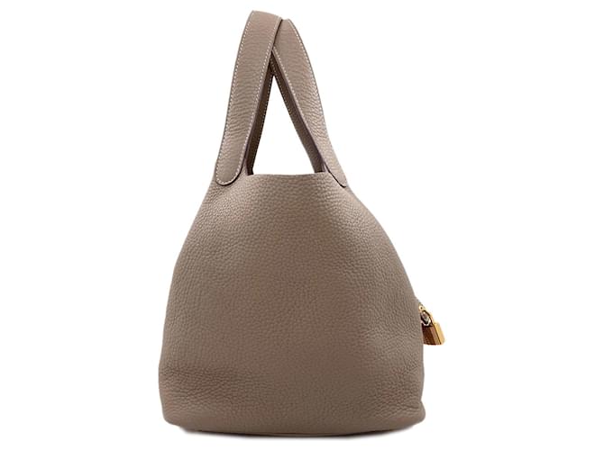 Hermès Borsa Hermes Picotin Lock MM Grigio - vista 3