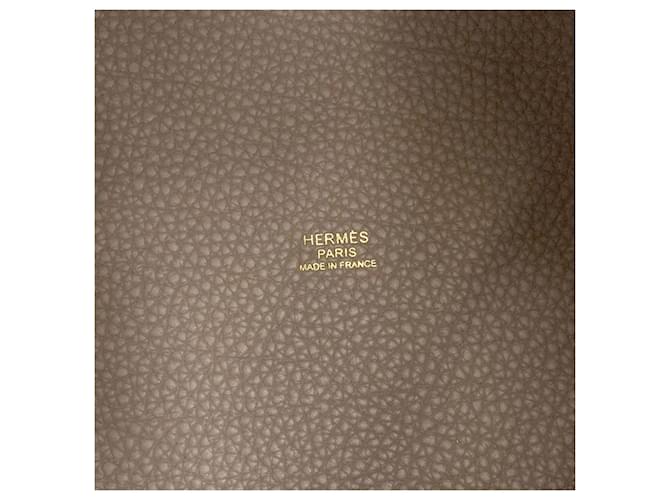 Hermès Borsa Hermes Picotin Lock MM Grigio - vista 6