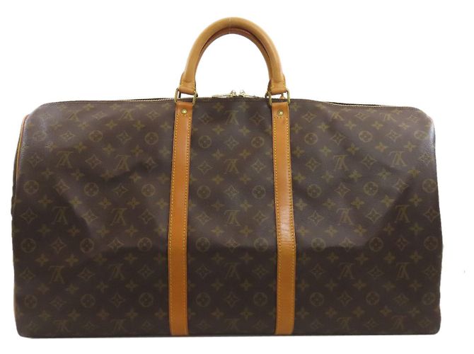 Louis Vuitton Keepall 60 Bandoulière Borsa Boston Monogramma - vista 2