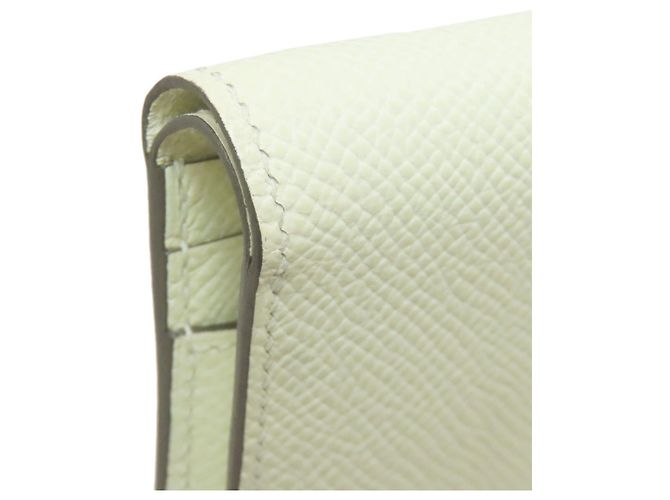 Hermès Hermes Bearn Compact Wallet in Blassgrün - Ansicht 15