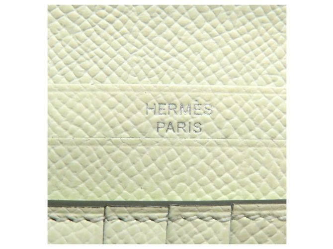 Hermès Hermes Bearn Compact Wallet in Blassgrün - Ansicht 7