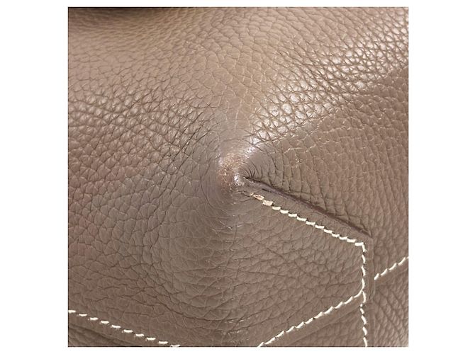 Hermès Borsa Tote Hermes Cabasellier 31 Etoupe Grigio - vista 12
