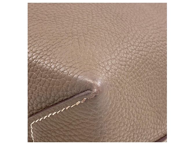 Hermès Borsa Tote Hermes Cabasellier 31 Etoupe Grigio - vista 13