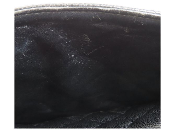 Timeless Borsa Tote Chanel Reissue in pelle di vitello martellata nera Nero - vista 11