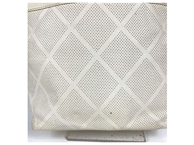 Borsa Tote in pelle avorio Chanel Crudo - vista 17