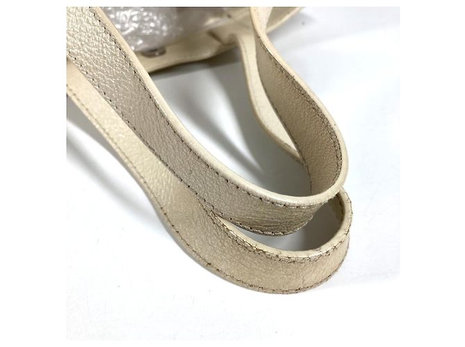 Borsa Tote in pelle avorio Chanel Crudo - vista 4