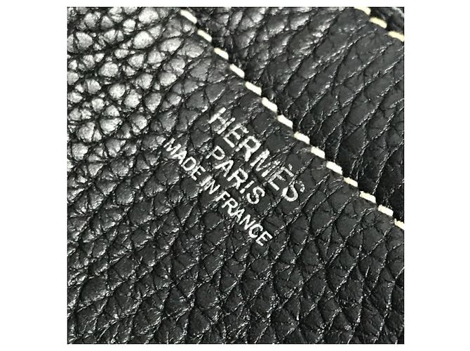Hermès Borsa Tote Hermes Stitch Cabasellier 46 Nero - vista 14