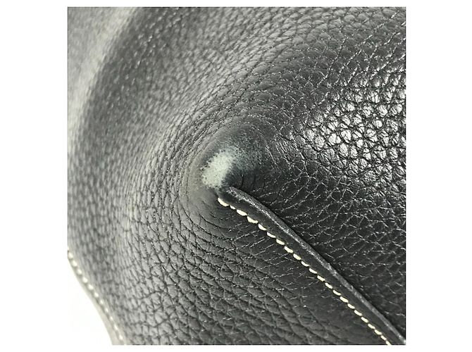 Hermès Borsa Tote Hermes Stitch Cabasellier 46 Nero - vista 7