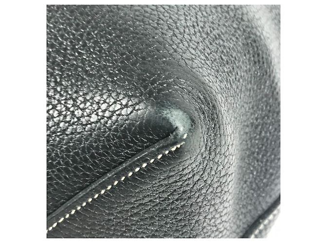 Hermès Borsa Tote Hermes Stitch Cabasellier 46 Nero - vista 8