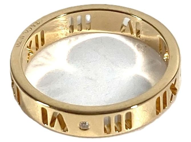 Tiffany & Co. Atlas Logo 4P Diamond Ring Golden - Ansicht 3