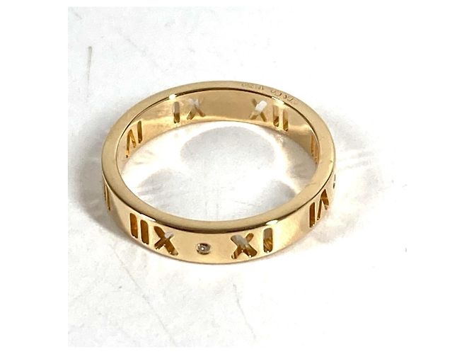 Tiffany & Co. Atlas Logo 4P Diamond Ring Golden - Ansicht 4