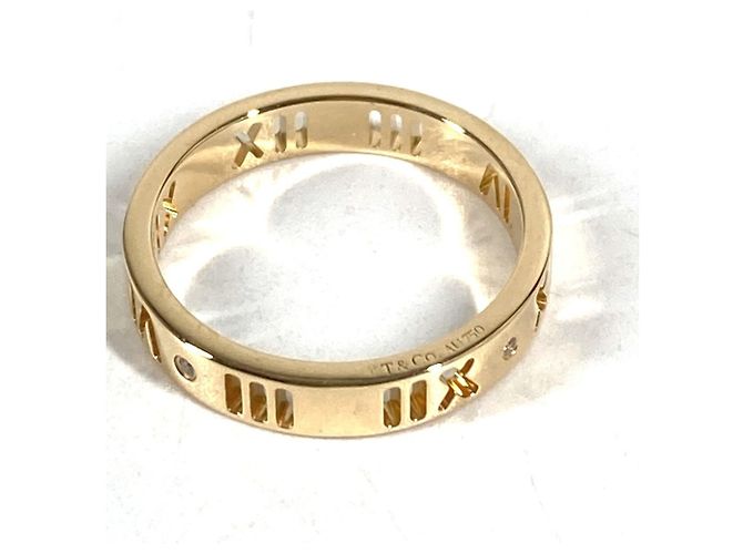 Tiffany & Co. Atlas Logo 4P Diamond Ring Golden - Ansicht 5