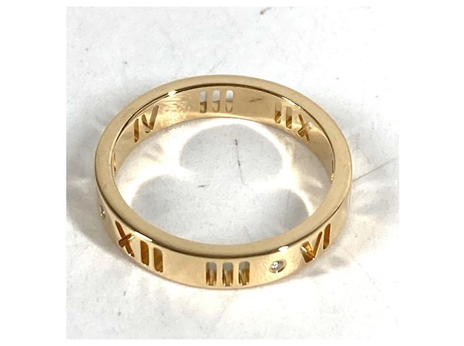 Tiffany & Co. Atlas Logo 4P Diamond Ring Golden - Ansicht 6