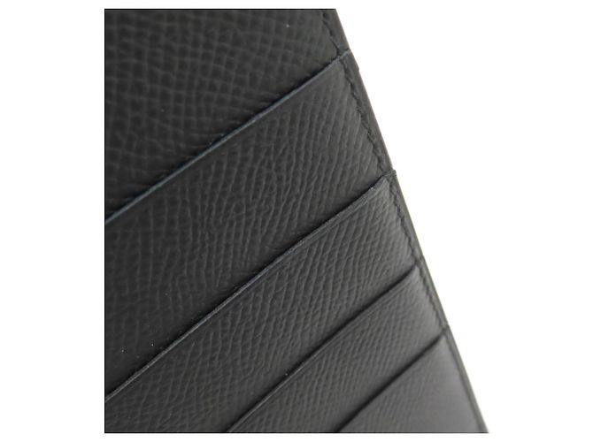 Hermès Bearn Soufflé Long Wallet aus schwarzem Epsom-Leder - Ansicht 10