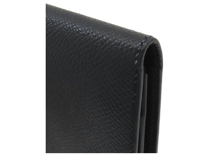 Hermès Bearn Soufflé Long Wallet aus schwarzem Epsom-Leder - Ansicht 14
