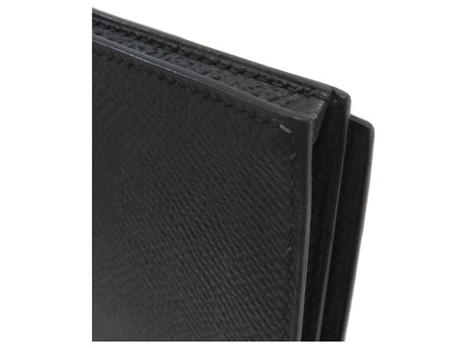 Hermès Bearn Soufflé Long Wallet aus schwarzem Epsom-Leder - Ansicht 15