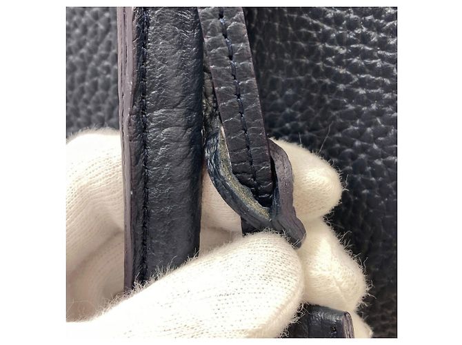 Autre Marque Borsa a mano in pelle A.D.M.J ADMJ Logo da donna Blu navy - vista 12