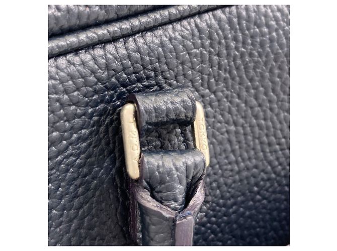 Autre Marque Borsa a mano in pelle A.D.M.J ADMJ Logo da donna Blu navy - vista 13