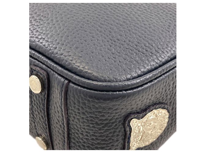 Autre Marque Borsa a mano in pelle A.D.M.J ADMJ Logo da donna Blu navy - vista 17