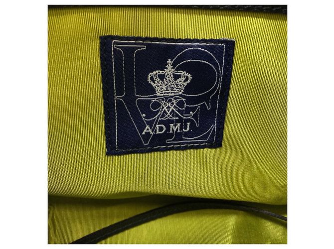 Autre Marque Borsa a mano in pelle A.D.M.J ADMJ Logo da donna Blu navy - vista 6