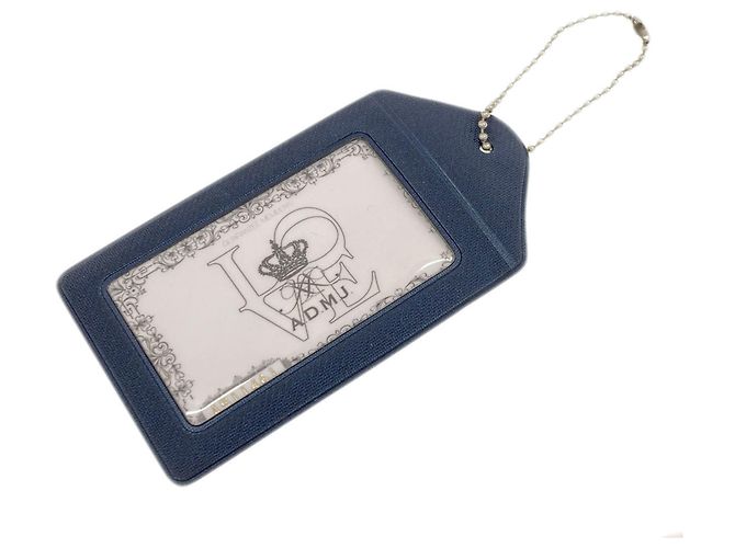 Autre Marque Borsa a mano in pelle A.D.M.J ADMJ Logo da donna Blu navy - vista 8