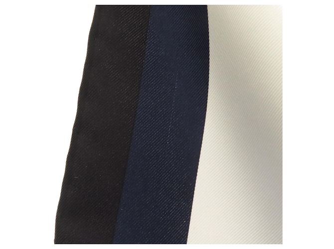 Sciarpa Carre Unchained Louis Vuitton M78675 Nero Bianco Blu navy - vista 8
