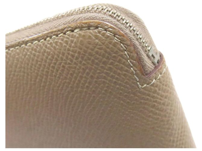 Hermès Hermes Azap Seiden-Langgeldbörse in Etoupe Gray Taupe - vista 11
