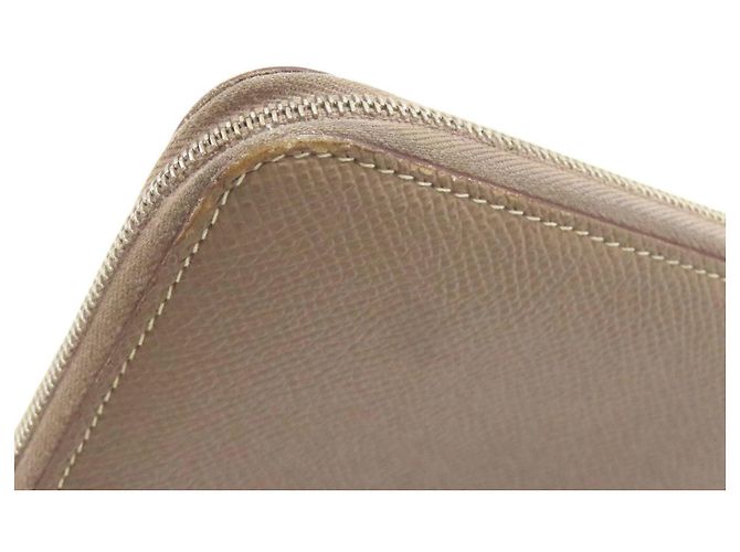 Hermès Hermes Azap Seiden-Langgeldbörse in Etoupe Gray Taupe - vista 12
