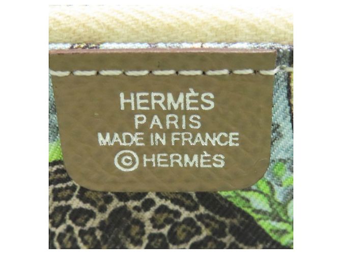 Hermès Hermes Azap Seiden-Langgeldbörse in Etoupe Gray Taupe - vista 6