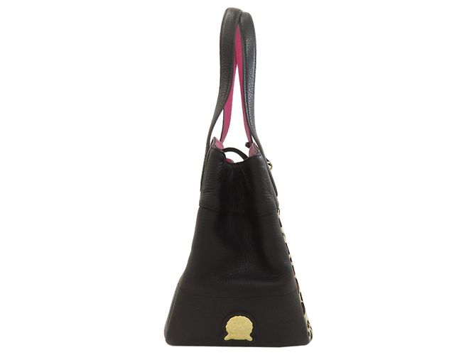 Autre Marque Borsa a mano in pelle con stampa leopardata da donna A.D.M.J Nero - vista 3