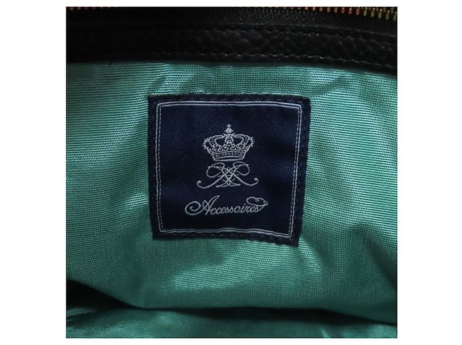 Autre Marque Borsa a mano in pelle con stampa leopardata da donna A.D.M.J Nero - vista 6