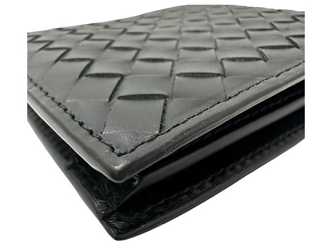 Portafoglio bi-fold da uomo Bottega Veneta Nero - vista 3