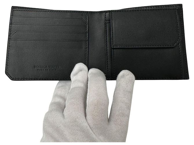 Portafoglio bi-fold da uomo Bottega Veneta Nero - vista 5