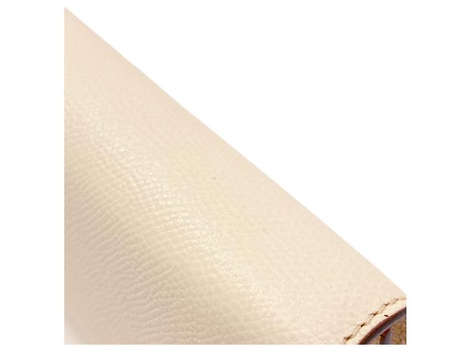 Mini clutch Valextra in pelle di vitello Bianco - vista 10