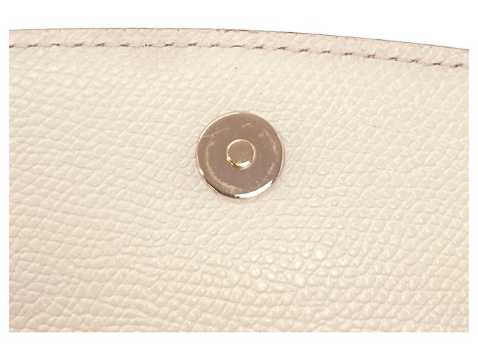 Mini clutch Valextra in pelle di vitello Bianco - vista 11