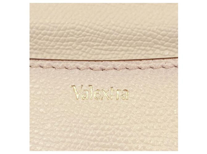 Mini clutch Valextra in pelle di vitello Bianco - vista 6