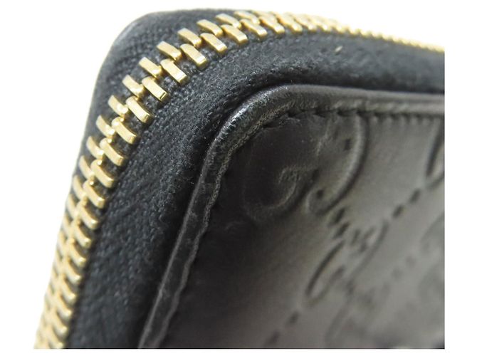 Gucci Leder-Kleingeldbeutel Schwarz - Ansicht 13