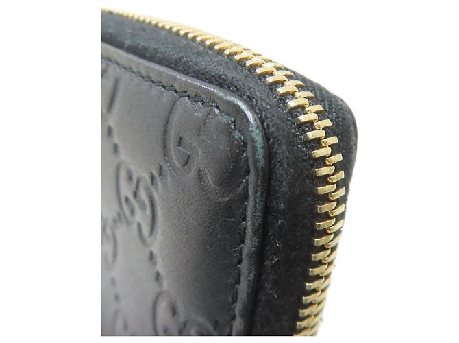 Gucci Leder-Kleingeldbeutel Schwarz - Ansicht 14