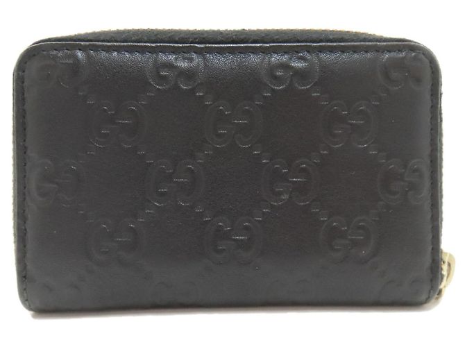 Gucci Leder-Kleingeldbeutel Schwarz - Ansicht 2